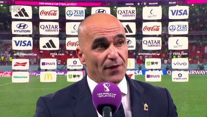 Roberto MARTINEZ after the match with Croatia