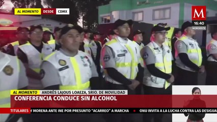 Omar García Harfuch realiza conferencia sobre el programa 'Conduce sin alcohol'