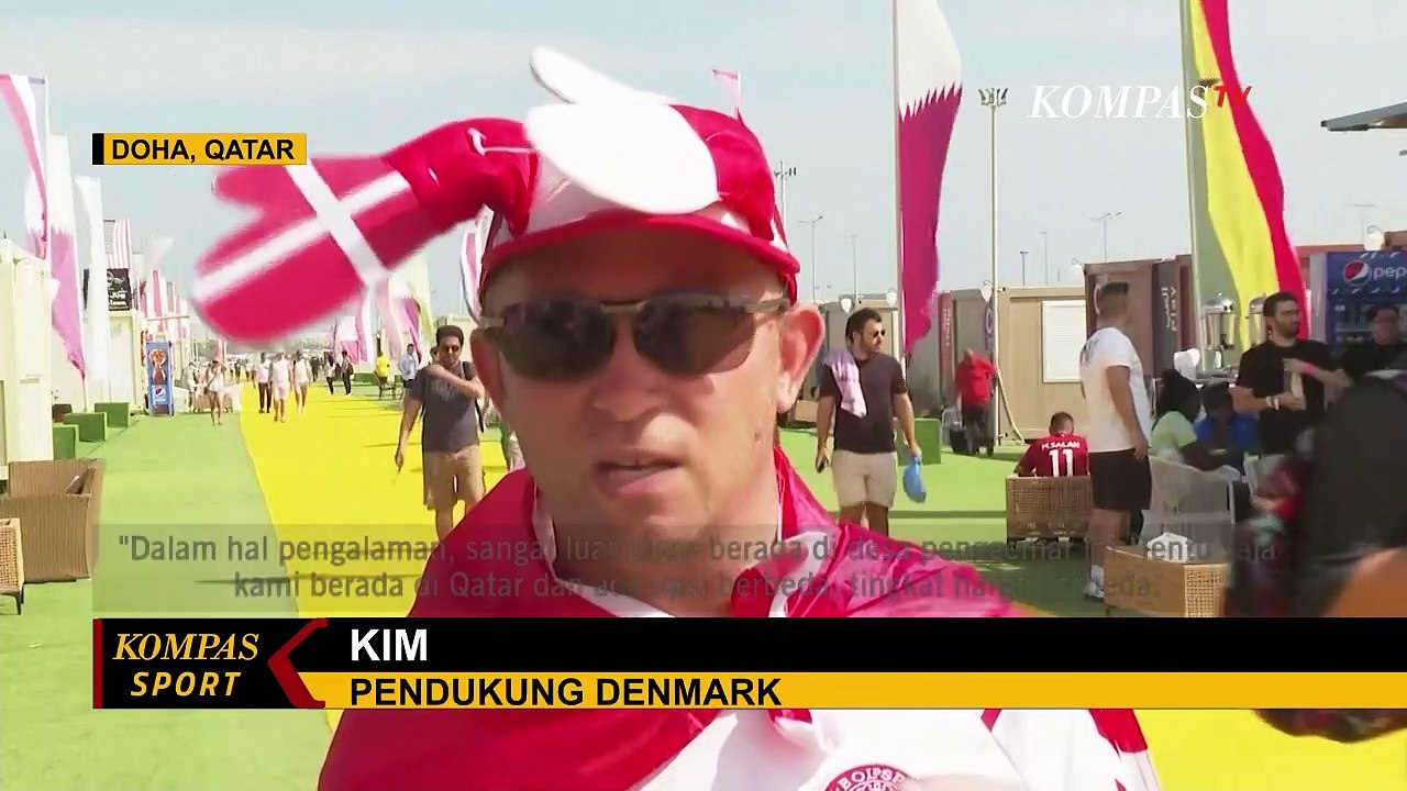 Suporter Sepak Bola dari Seluruh Dunia Padati Desa kargo atau Fan Village di Doha!