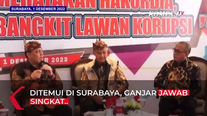 Ekspresi Ganjar Ditanya soal Pemimpin Rambut Putih dan Capres 2024