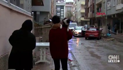 24 yıllık binanın kolonu patladı