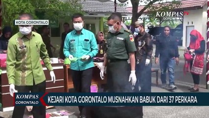 Kejari Kota Gorontalo Musnahkan Barang Bukti dari 37 Perkara