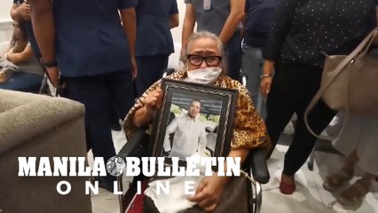 Families of the missing sabungeros gathered to meet Justice Secretary Remulla