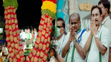 H D kumaraswamy ತುಮಕೂರಲ್ಲಿ ಜೆಡಿಎಸ್ ಅಭ್ಯರ್ಥಿ ಗೋವಿಂದರಾಜು ಅಬ್ಬರ | *Karnataka | OneIndia Kannada