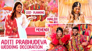Celebrity Wedding | Aditi Prabhudeva Wedding  Decoration | Chaitra Vasudevan