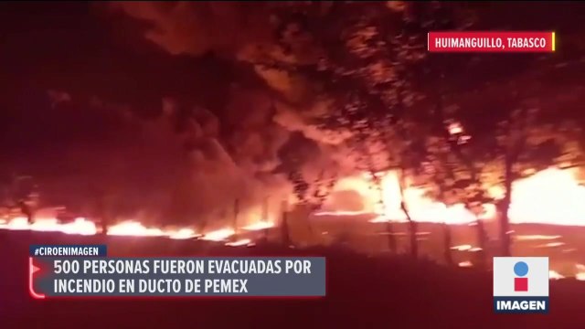 Fuga de aceite en ducto de Pemex provoca incendio en Huimanguillo, Tabasco