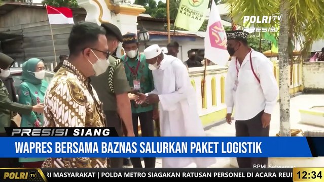 Wapres bersama BAZNAS Salurkan Paket Logistik Keluarga untuk Warga Papua