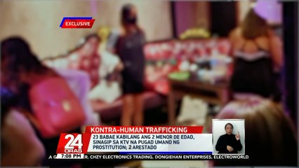23 babae, kabilang ang 2 menor de edad, sinagip sa KTV na pugad umano ng prostitusyon; 2 arestado | 24 Oras