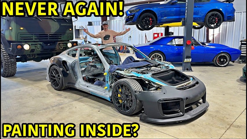 We Ruined The New Goonzquad Garage While Prepping Our Porsche For Paint!!!