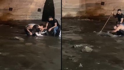 Yayın balıklarını elleriyle avladılar