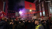 فيديو: أعمال عنف وتوقيف 18 شخصاً في بلجيكا خلال احتفالات فوز المغرب على كندا