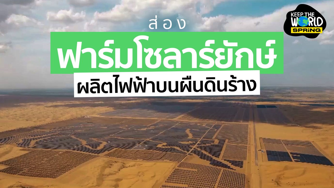 สร้างเป็นฟาร์มโซลาร์เซลล์ขนาดยักษ์จากที่ดินรกร้าง l KEEP THE WORLD