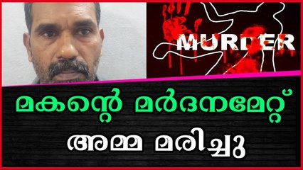 മകന്റെ മര്‍ദനമേറ്റ്‌ അമ്മ മരിച്ചു