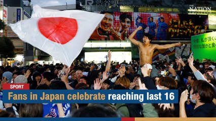 Fans in Japan celebrate reaching last 16 | The Nation