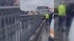 Galata Köprüsü üzerinde İETT otobüsü kaza yaptı
