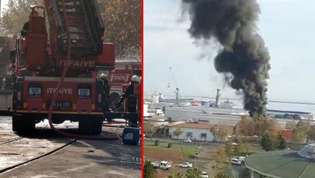 Son Dakika: Samsun Limanı'nda patlama! Çıkan yangın kısa sürede kontrol altına alındı