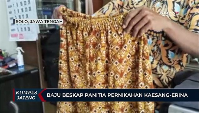 Baju Beskap Panitia Pernikahan Kaesang-Erina