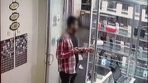 Elazığ'da iş yerindeki hırsızlık güvenlik kamerasına yansıdı