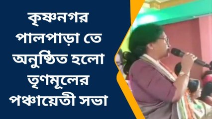 কৃষ্ণনগর পালপাড়াতে তৃণমূলের পঞ্চায়েতী সভা, উপস্থিত মন্ত্রী