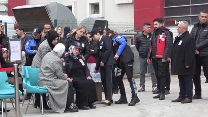 Doğum gününde kaza kurbanı olan polisin cenazesi törenle memleketine uğurlandı