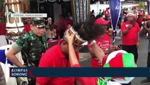 Pesta Kembang Api Meriahkan Pencanangan Bulan Natal di Sorong