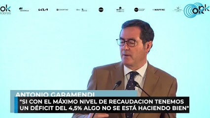 Garamendi: "Si con el máximo nivel de recaudacion tenemos un déficit del 4,5% algo no se está haciendo bien"