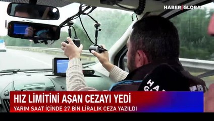 Hız limitini aşan cezayı yedi: Gezici radar affetmedi
