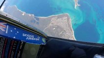 Group of People Makes Interesting Formations Mid-Air While Skydiving