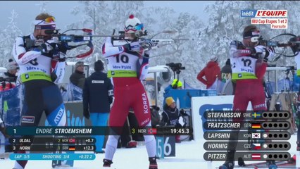 le replay de la poursuite messieurs d'Idre - Biathlon - IBU Cup