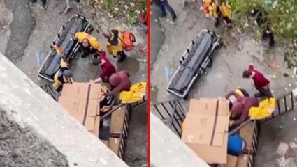 Başakşehir'de yük asansörü işçinin üzerine düştü