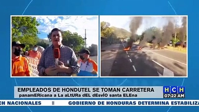 ¡Amarga Navidad! De nuevo, empleados de Hondutel protestan exigiendo salarios atrasados