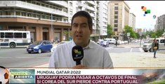 Uruguay juega último chance para clasificar a octavos de final en Copa Mundial de Fútbol