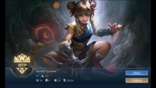 Gameplay Wanwan critical - solo rank Mobile Legends MLBB