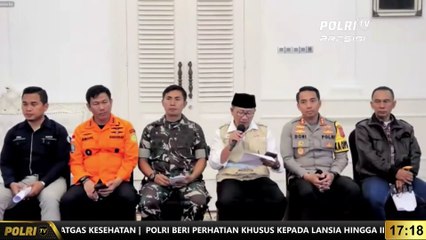 Konferensi Pers Penanganan Dan Evakuasi Korban Gempa Cianjur