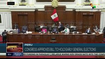 Peruvian Congress: push for general elections due to the crisis