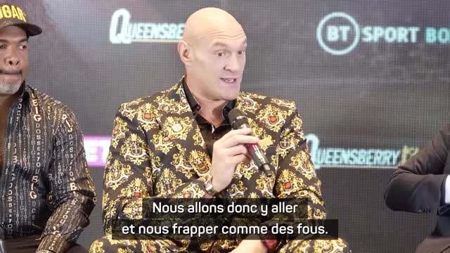 Poids lourds - Fury : Nous allons y aller et nous frapper comme des fous