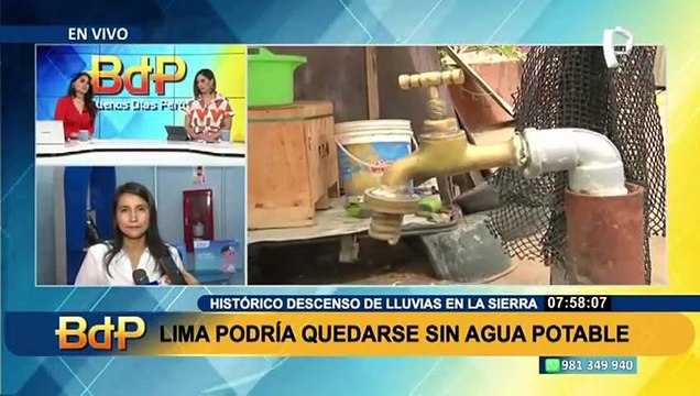 Lima podría sufrir desabastecimiento de agua: Sedapal insta a adquirir productos ahorradores