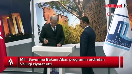 Bakan Akar, Çanakkale Valiliğini ziyaret etti