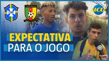 Torcedores confiantes no time alternativo da Seleção