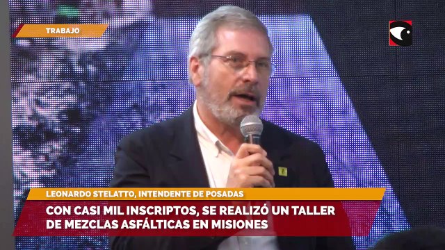 Con casi mil inscriptos, se realizó un taller de mezclas asfálticas en misiones