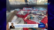 30 kahon ng frozen pork products, nasabat sa random checkpoint | Saksi