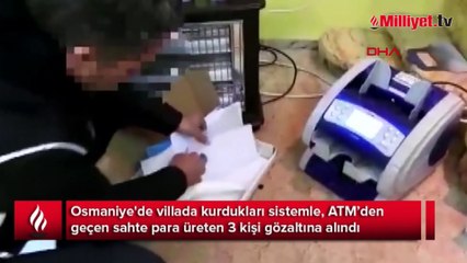 Villayı darphaneye çevirip ATM’den geçen sahte para bastılar