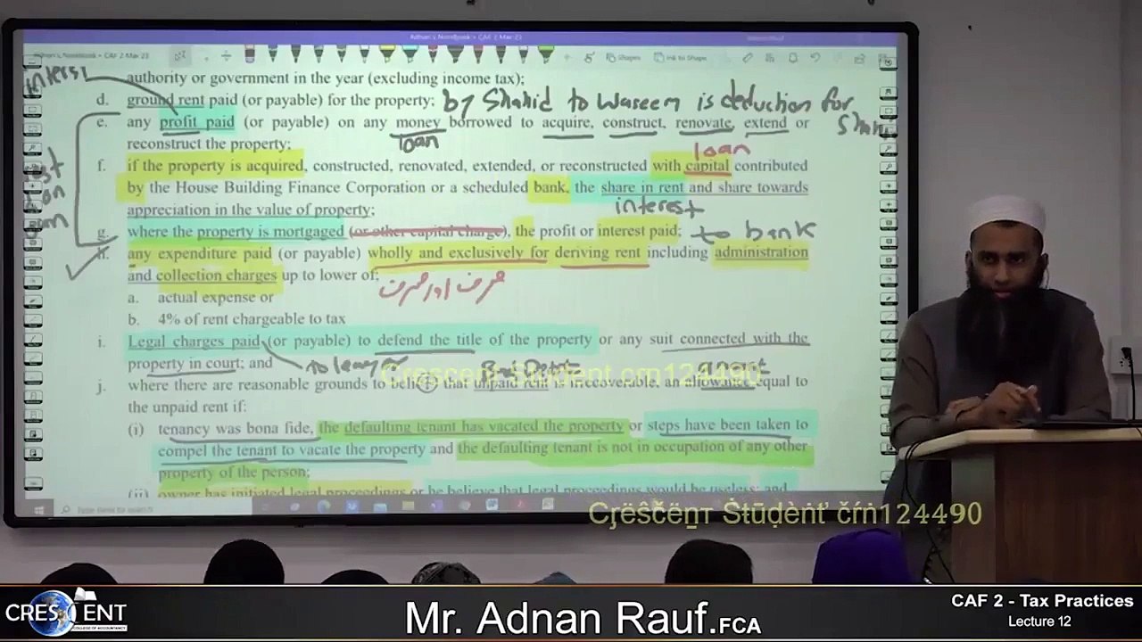 Tax Lecture 12