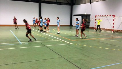 La rencontre U15F a Châteauneuf du Faou, qui s'est terminée par une égalité