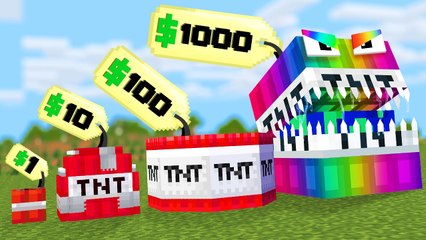 Minecraft Challenge: Buying Custom TNT for Explosive Fun! 💥