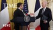 Macron Uses White House Visit to Voice Frustration With Two U.S. Laws