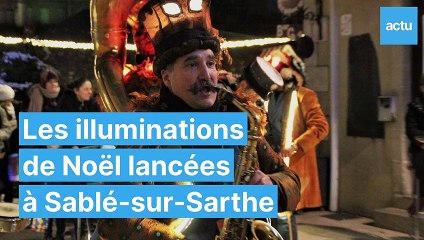 Sablé-sur-Sarthe : le lancement des illuminations de Noël