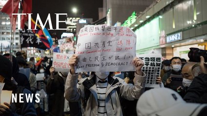 下载视频: As Xi Cracks Down on China’s Protesters, Demonstrators Around the World Show Solidarity