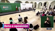 López Obrador reta a la oposición a presentar pruebas de uso de recursos en marcha