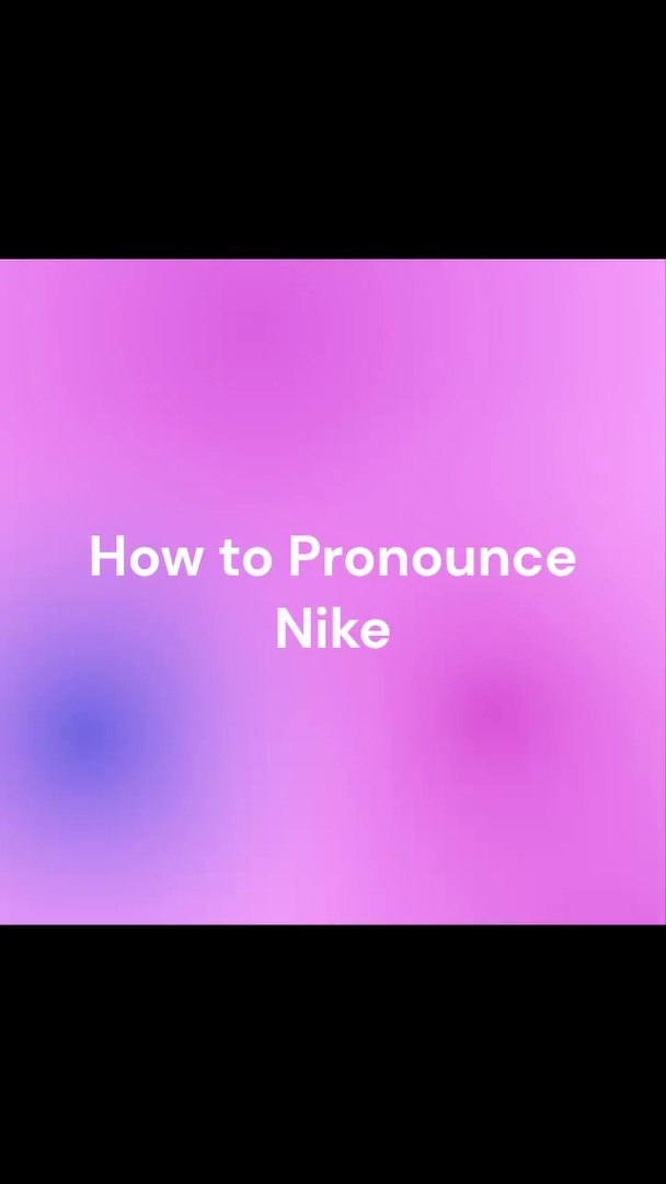 láser Punto de exclamación Fácil How to pronounce Nike - video Dailymotion